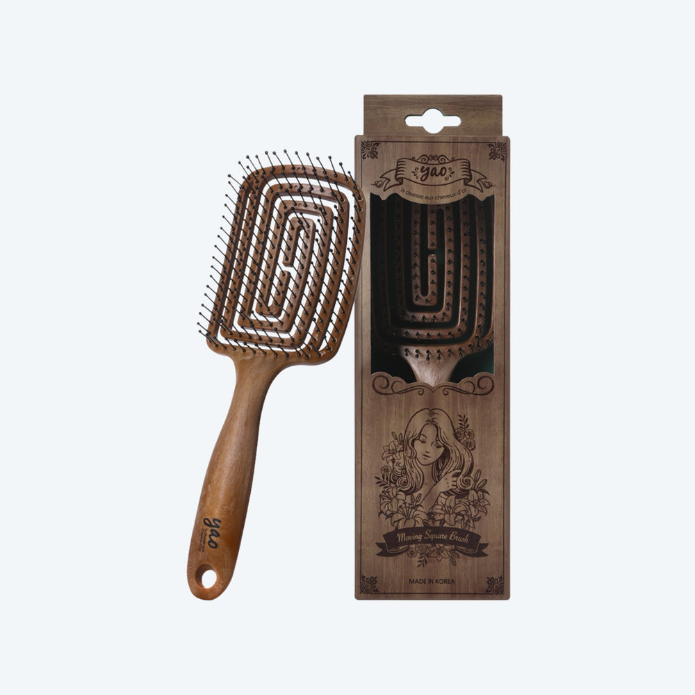 spazzola effetto legno quadrata classica