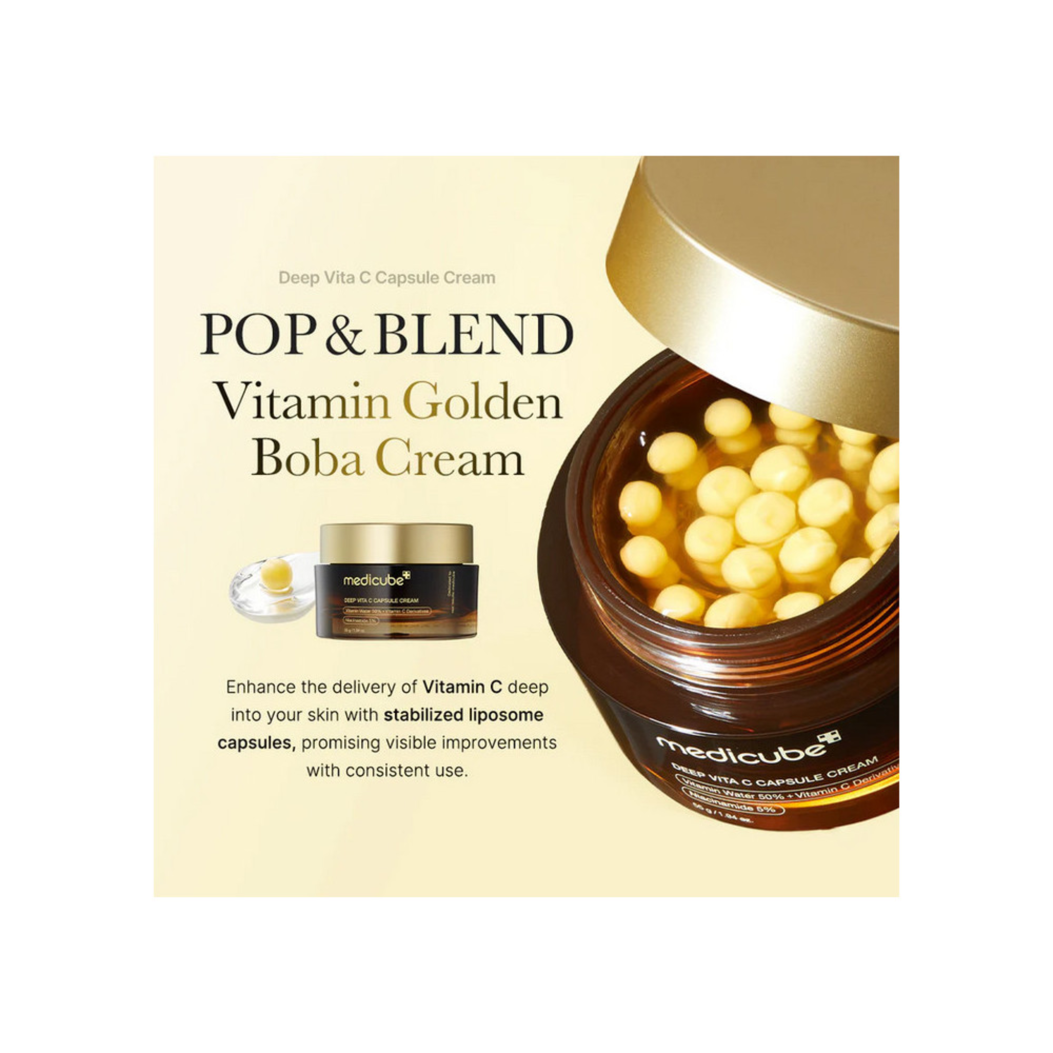 Crema viso in capsule – Vitamina C intensa – 55g