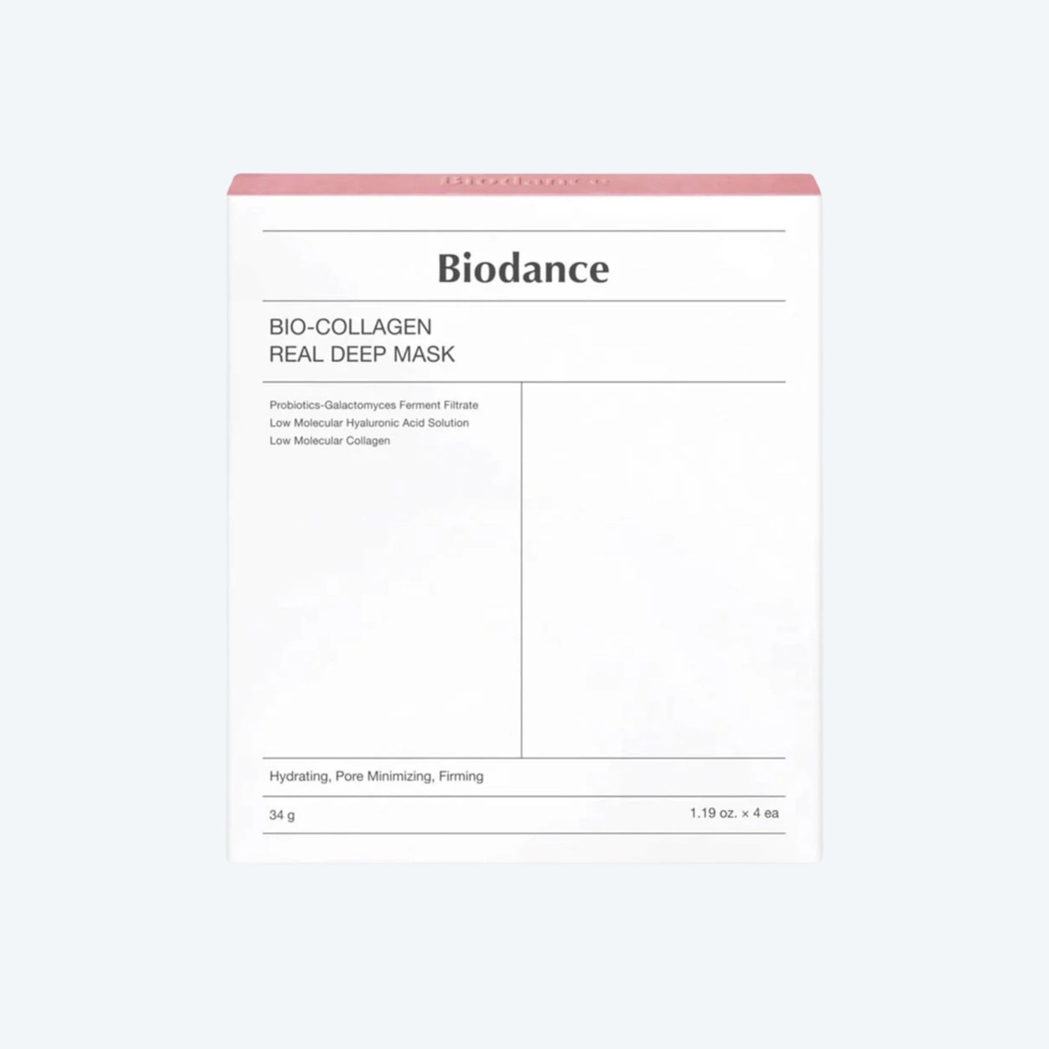 maschera viso rimpolpante al bio-collagene 4 trattamenti